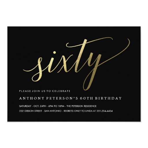 Invitation For 60Th Birthday Celebration 7