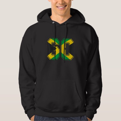 60th Birthday Jamaican 60 Years Old Number 60 Jama Hoodie