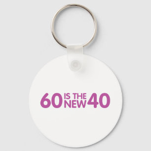 60th birthday keychain