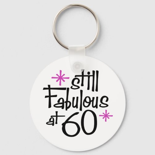 60th Birthday Keychain