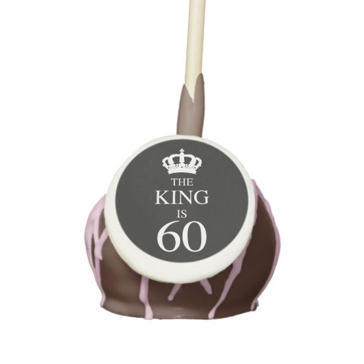 60th Birthday King Cake Pops (Front)