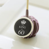 60th Birthday King Cake Pops (Front Insitu)