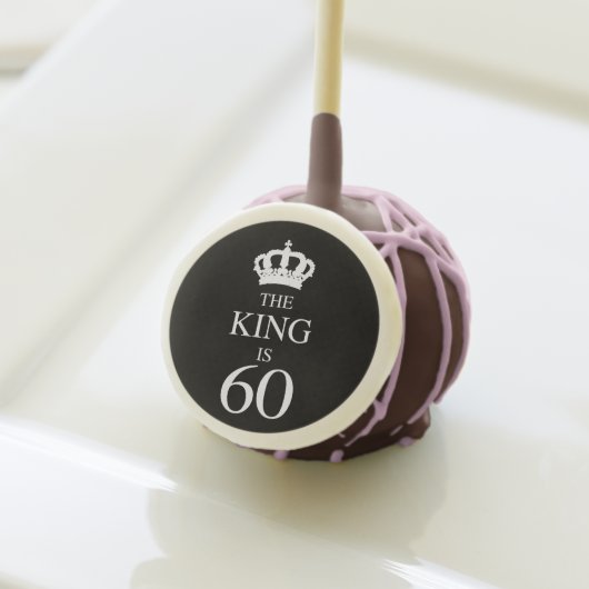 60th Birthday King Cake Pops (Front Insitu)