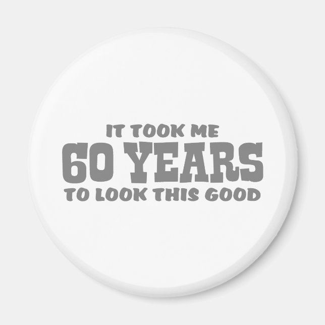 60th Birthday Magnet (Front)