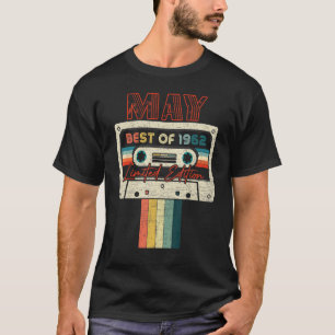 60th Birthday  May Best Of 1962 Cassette Tape T-Shirt