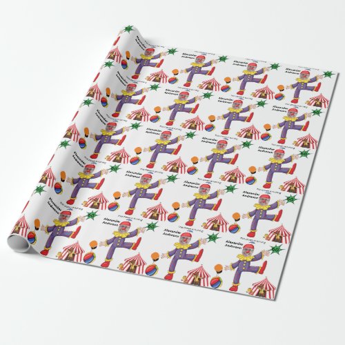 60th Birthday Mens New Funny Clown Epic Amazing Wrapping Paper