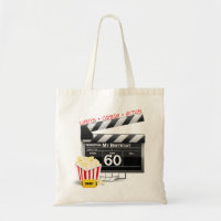 60th Birthday Movie Theme Tote Bag