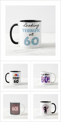 60th Birthday Mugs