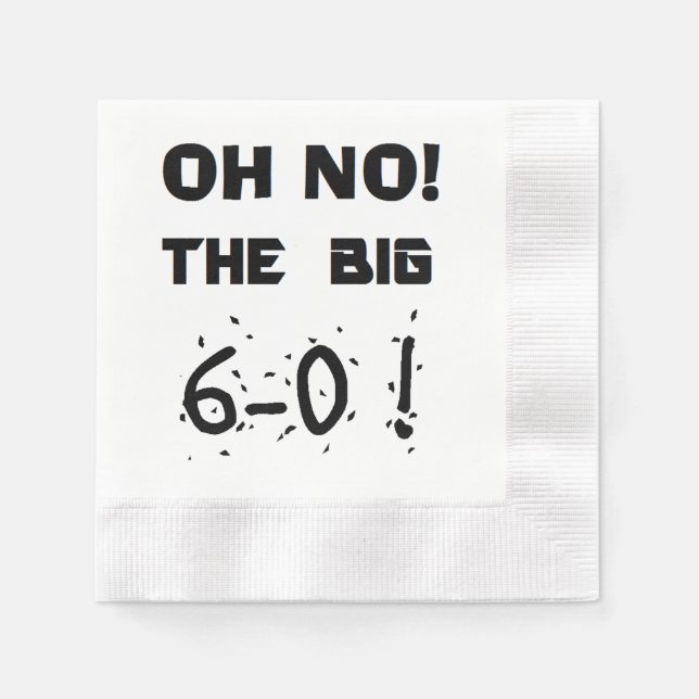 "60th Birthday" Napkins (Front)