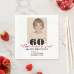 60th Birthday Napkins<br><div class="desc">Add the finishing touch to your 60th birthday celebration or change all the text to any birthday or occasion.</div>