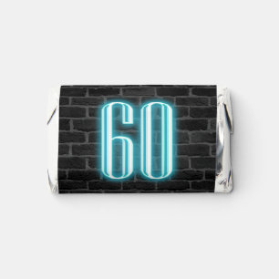 60th Birthday Neon Sign Hershey's Miniatures