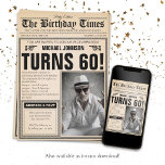 60th Birthday Newspaper Cover Humour Custom Photo Invitation<br><div class="desc">60th Birthday Newspaper Cover Humour Custom Photo Invitation. A cool and humorous birthday invitation design that looks like a vintage newspaper!  It is customizable and can be used for any age birthday party! Need help with this design template? Contact the design by clicking on the 'Message' button below.</div>