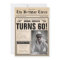 60th Birthday Newspaper Cover Humour Custom Photo