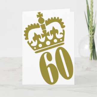 60th Birthday - Number – Sixty Card