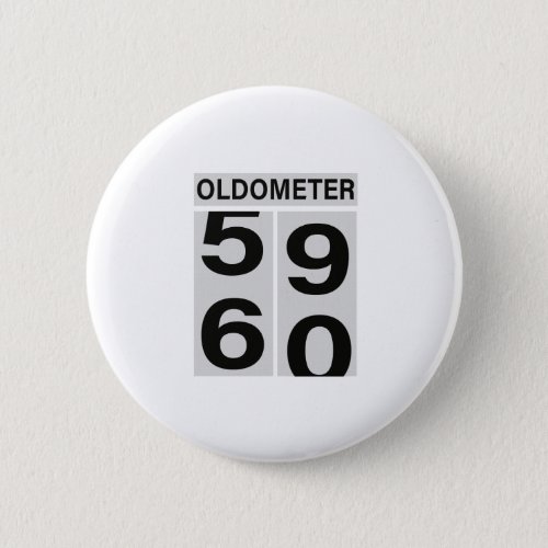 60th Birthday OLDOMETER Button