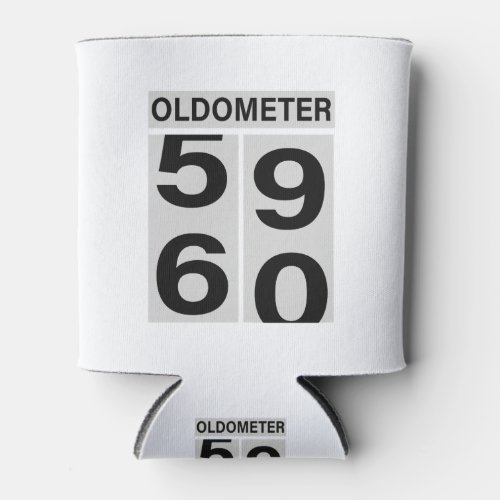 60th Birthday OLDOMETER Can Cooler