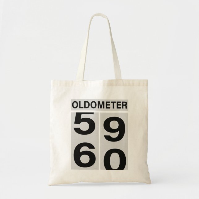 60th Birthday OLDOMETER Tote Bag (Front)