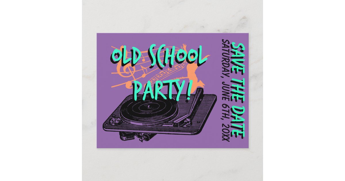60th Birthday Party 60s Save the date Announcement Postcard | Zazzle