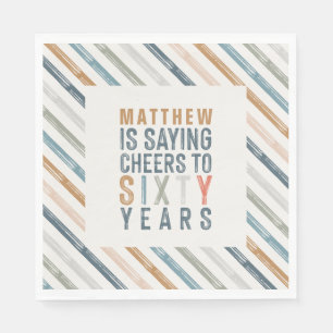 60th birthday party accessories decor napkins