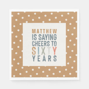 60th birthday party accessories decor napkins