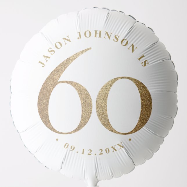 60th Birthday Party Balloon (Front)