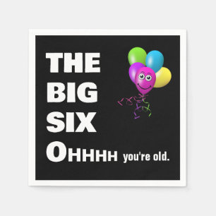60th Birthday Party Getting Old Humor  Napkins
