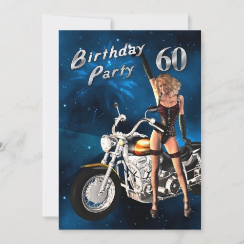 60th Birthday party Invitation