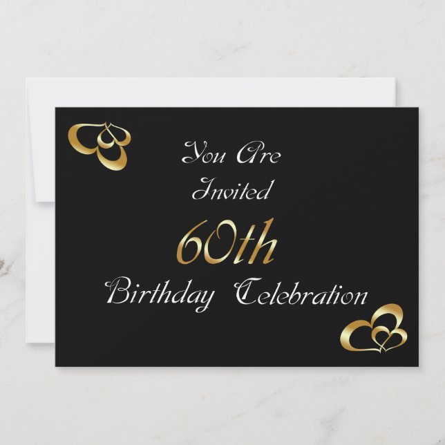 60th Birthday Party Invitation (Front)