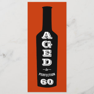 60th Birthday Party Invitation Aged to Perfection