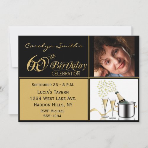 60th Birthday Party Invitations
