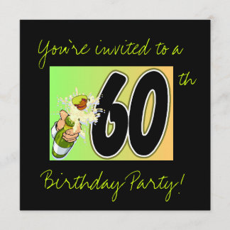 60th birthday party invitations