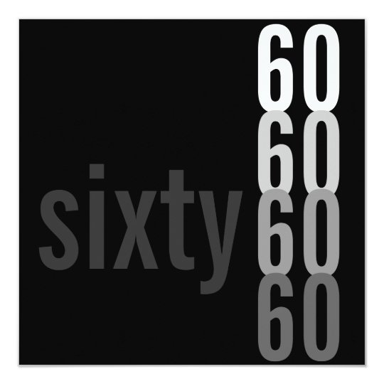 60th Birthday Party Invitations