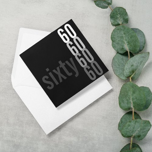 60th Birthday Party Invitations