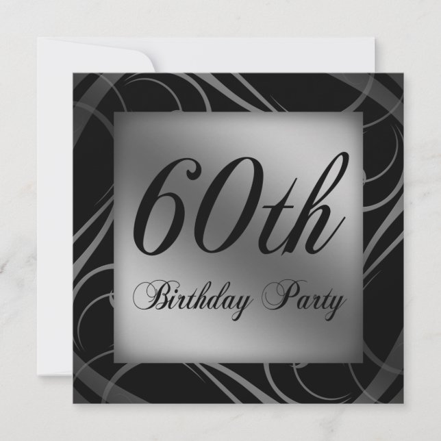 60th Birthday Party Invite (Front)