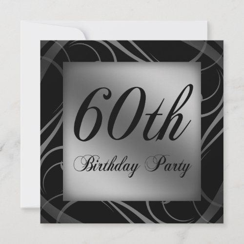 60th Birthday Party Invite