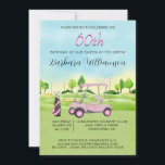 60th Birthday Party Lady Golfer Theme Invitation<br><div class="desc">This festive and colorful 60th Birthday Party Invitation (which can easily be changed to accommodate any age) has a Golf theme and it's perfect for that Golf Gal in your life. Much to personalize to make appropriate for your own event. We have all the ingredients to make it a special...</div>