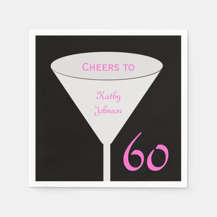 60th Birthday Party Paper Napkins Zazzle