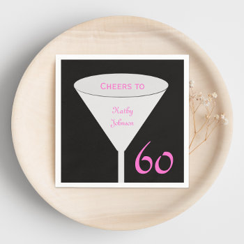 60th Birthday Party Paper Napkins by henishouseofpaper at Zazzle