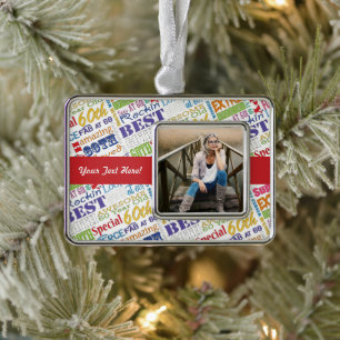 60th Birthday Party Personalized Gifts Christmas Ornament