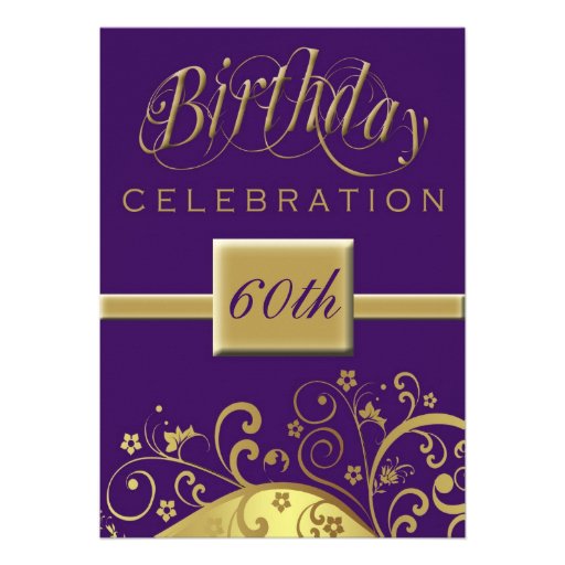 Unique 60Th Birthday Invitations 1