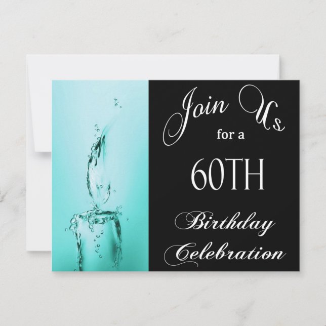 60th Birthday Party Personalized Invitation (Front)