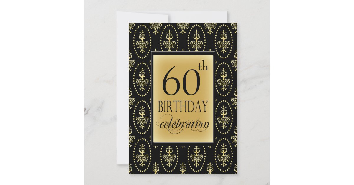 60th Birthday Party Personalized Invitation | Zazzle