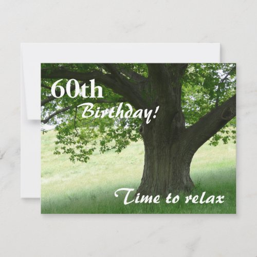60th Birthday Party_Relaxwith Quote Invitation