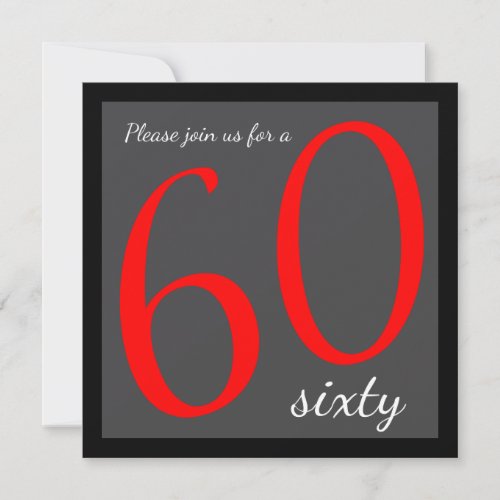 60th Birthday Party   Template