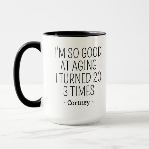 60th Birthday Party Turning 60 Years Old Women Men Mug