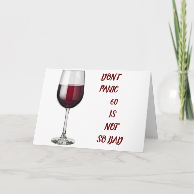 **60th BIRTHDAY** PARTY YOU EARNED IT! Card (Front)