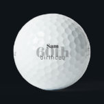60th Birthday Personalized Titleist Pro V1 Golf Balls<br><div class="desc">"60"  or any age.  Personalized.</div>