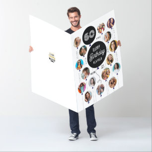 60th Birthday Photo Balloons Card