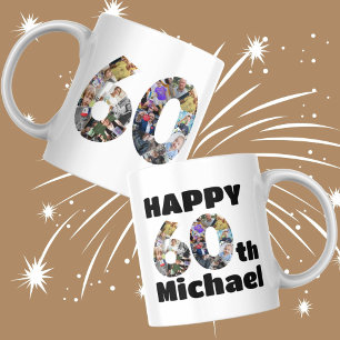 60th birthday photo memory photographic pictures coffee mug