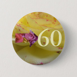 60th Birthday Pinback Button